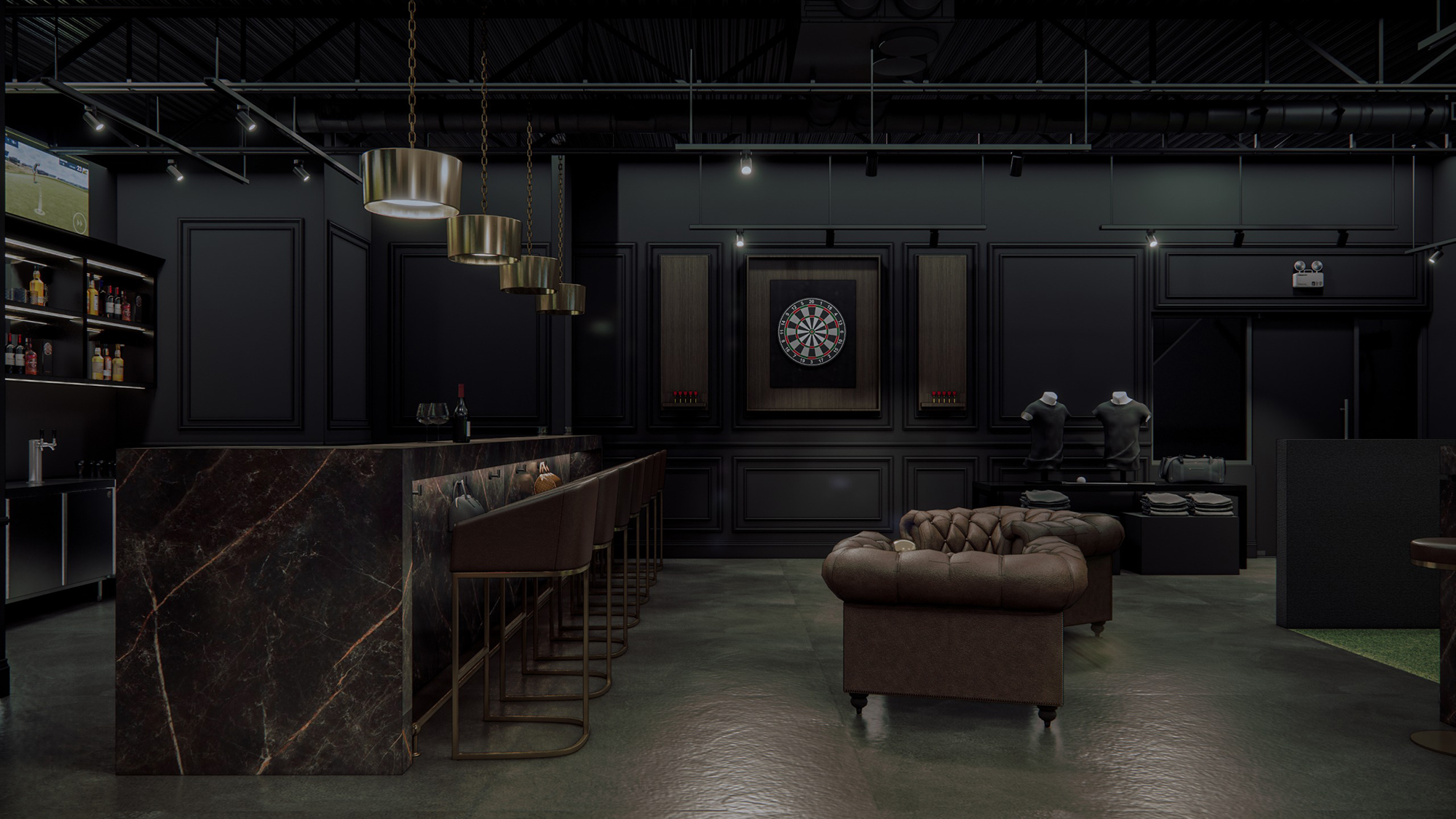 Upscale Lounge Environment
